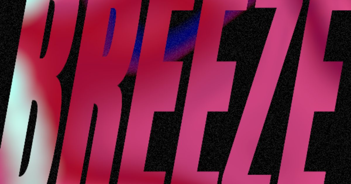 Breeze — hero plate — a realtime GPU shader by @goodbytes